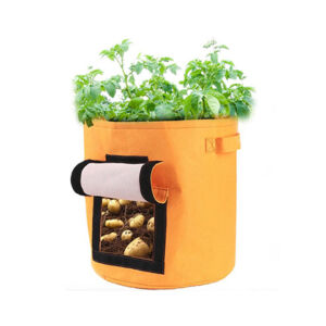 Custom Size Heavy Duty 10 Gallon Non Woven Fabric Garden Vegetable Nursery Plant Bags Potato Grow Bag With Handle