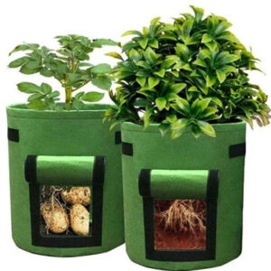 Premium Garden Aeration Non Woven Plant Vegetable Pots Fabric Potato Planter Growing Bag With Harvest Window