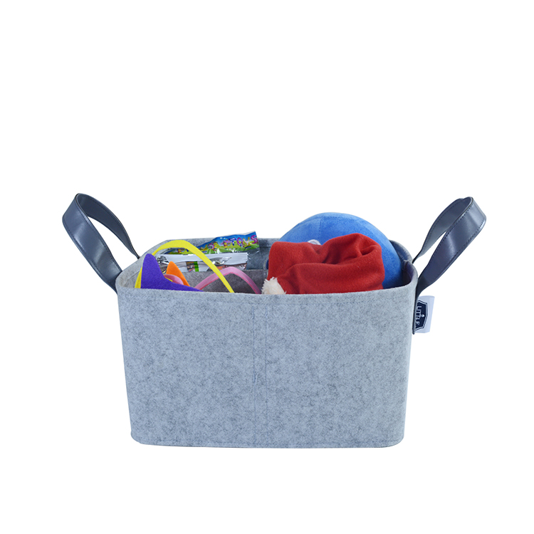 Foldable Felt Storage Basket Bin Laundry Hamper