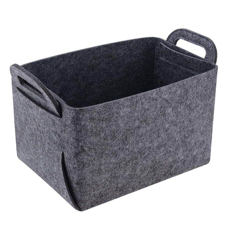 Foldable Felt Storage Basket Bin Organizer Laundry Hamper