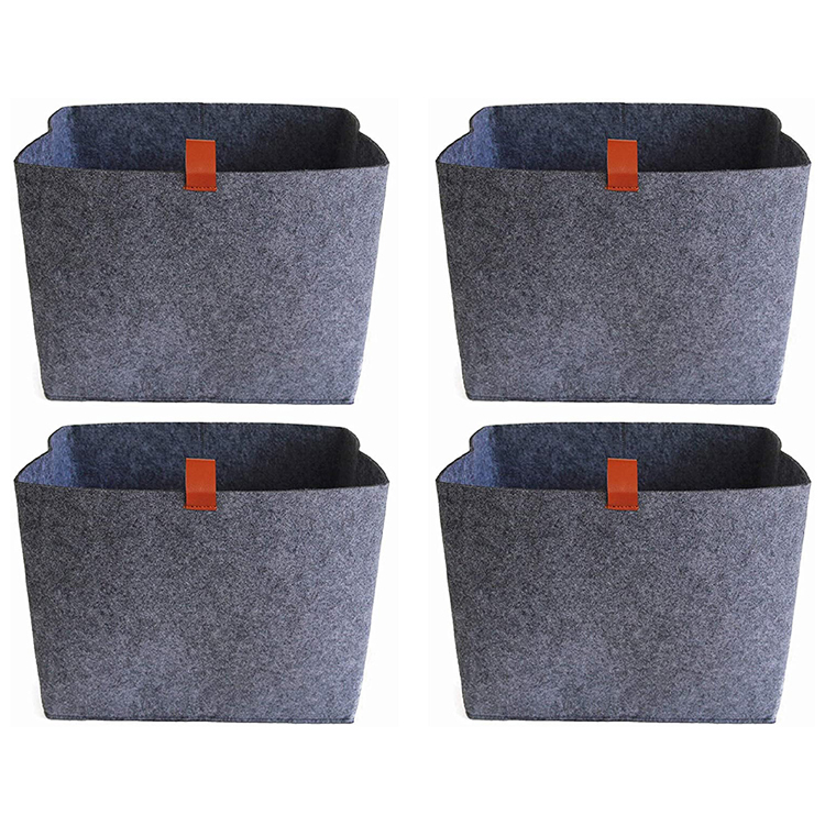 Foldable Felt Storage Basket Bin Organizer Laundry Hamper