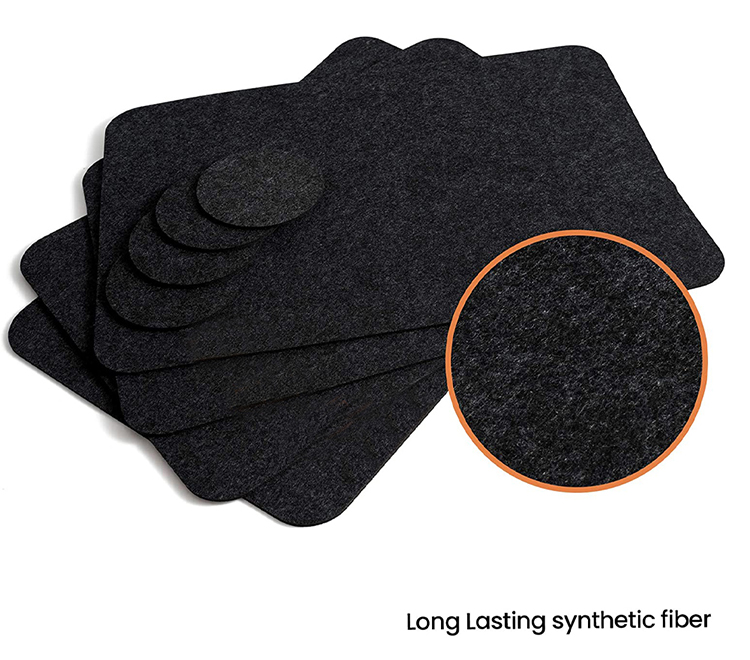 High Quality Felt Placemats Set Absorbent Table Mats Non Slip Heat Resistant Felt Placemat