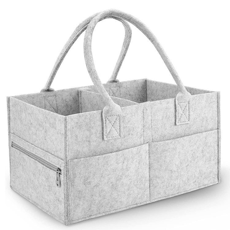 Premium Felt Baby Diaper Caddy Organizer