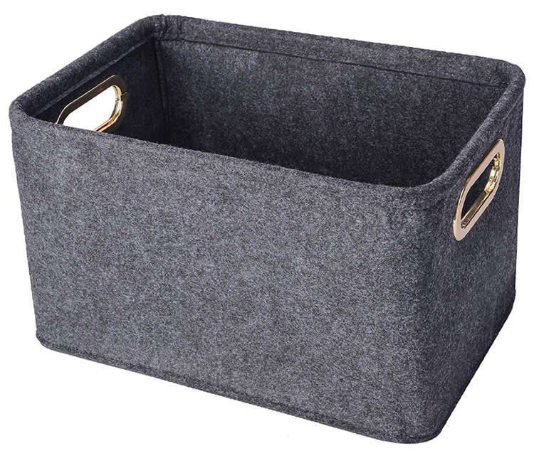 Foldable Felt Storage Basket Bin Organizer Laundry Hamper