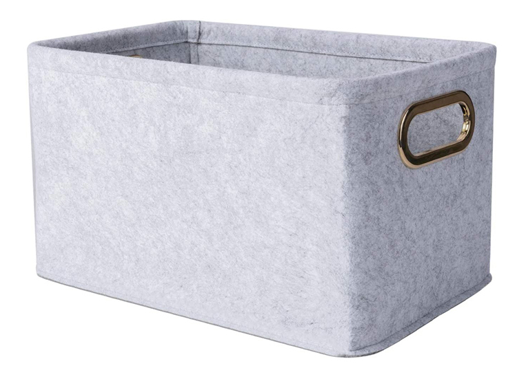 Foldable Felt Storage Basket Bin Organizer Laundry Hamper