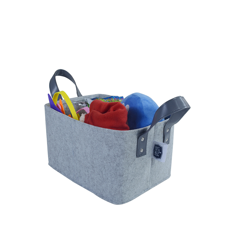 Foldable Felt Storage Basket Bin Laundry Hamper