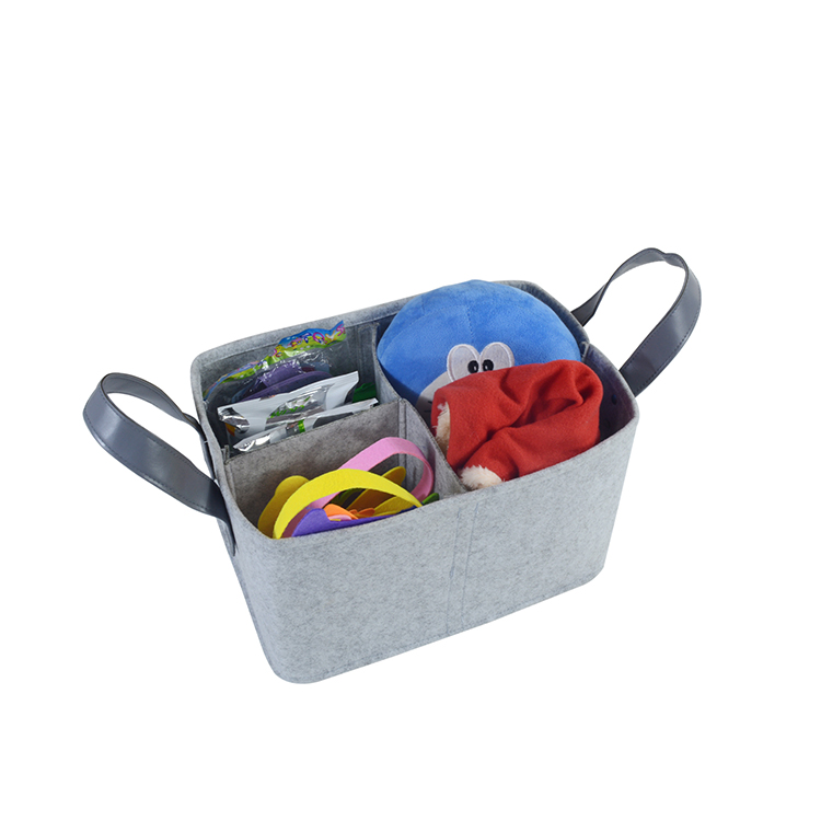 Foldable Felt Storage Basket Bin Laundry Hamper