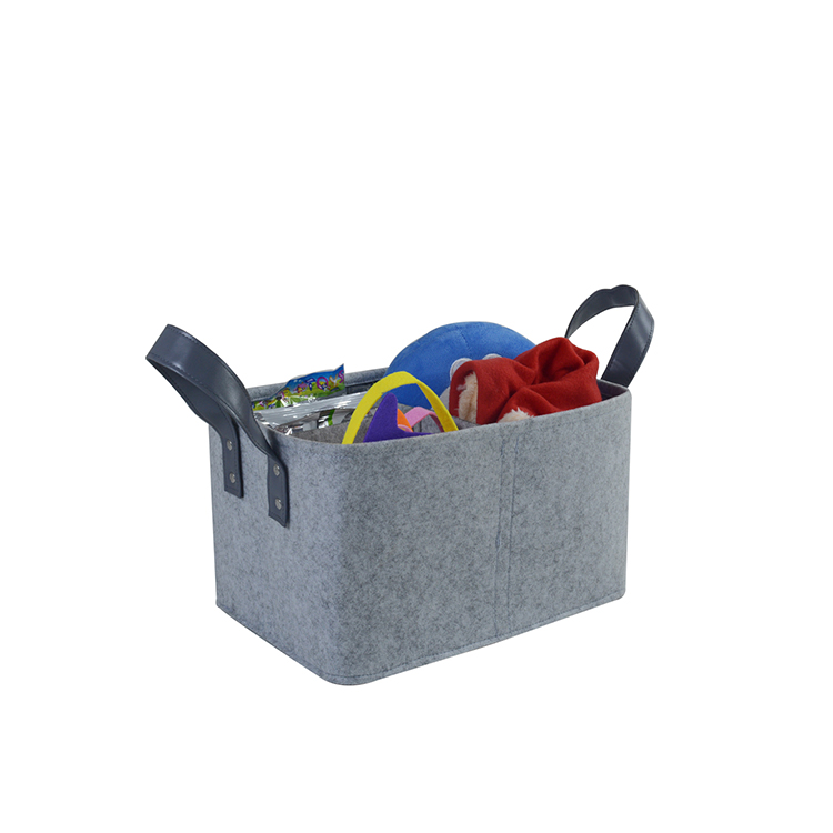 Foldable Felt Storage Basket Bin Laundry Hamper