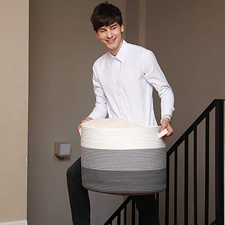 Premium Quality Round Cotton Rope Basket