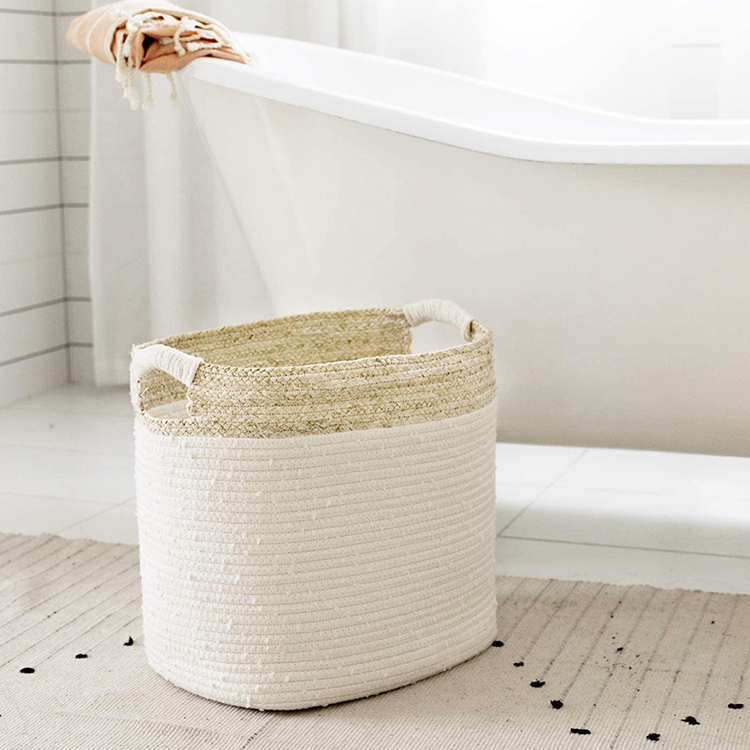 Wholesale Cheap Extra Large Cotton Rope Storage Baskets