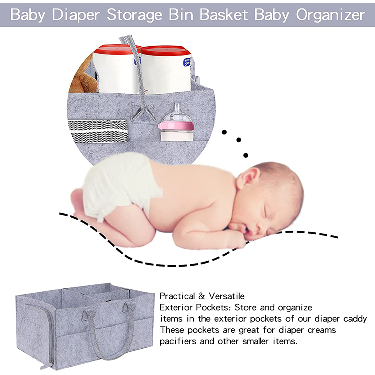 Hot Selling Durable Collapsible Storage Nappy Bag