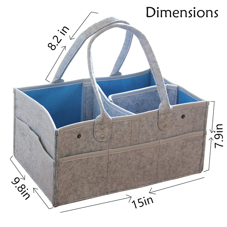 Felt Diaper Caddy Organizer