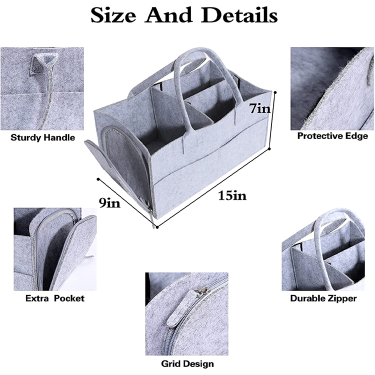 Hot Selling Durable Collapsible Storage Nappy Bag