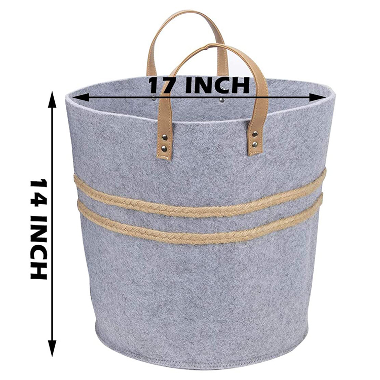 Foldable Felt Storage Basket Bin Organizer Laundry Hamper