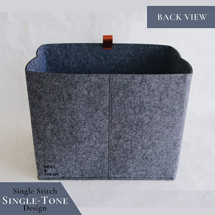 Foldable Felt Storage Basket Bin Organizer Laundry Hamper