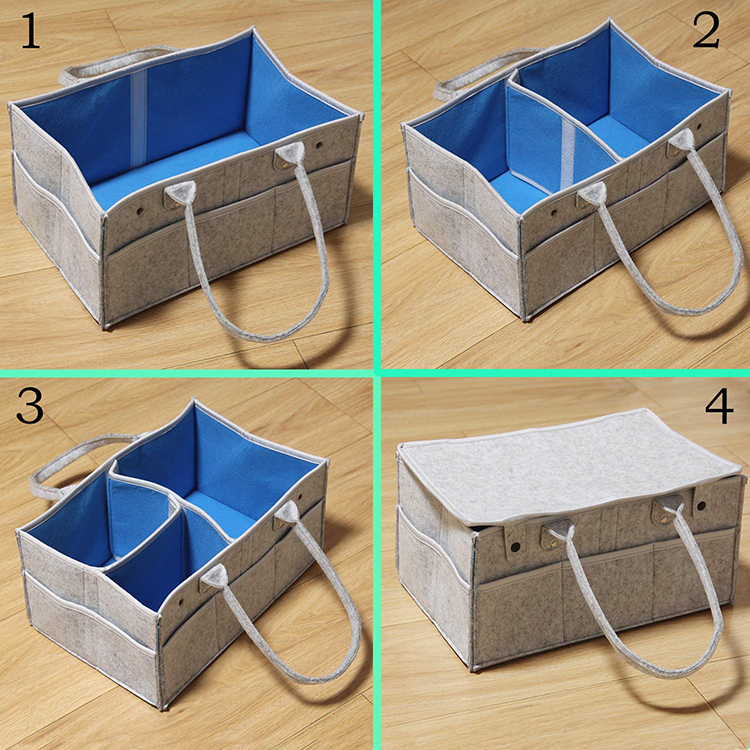 Felt Diaper Caddy Organizer