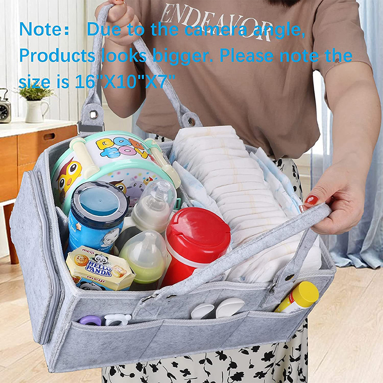 Factory Direct Baby Diaper Caddy Organizer Portable Holder Bag