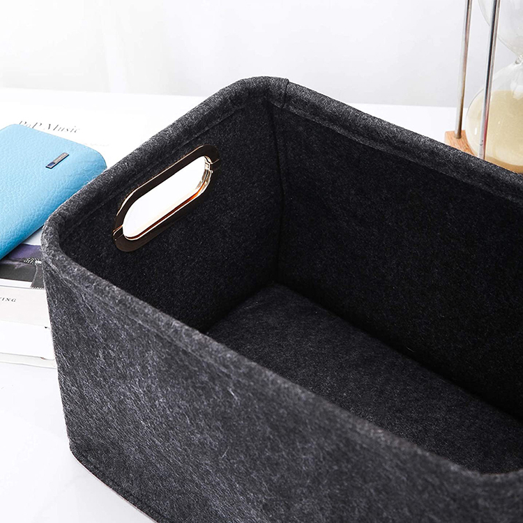 Foldable Felt Storage Basket Bin Organizer Laundry Hamper