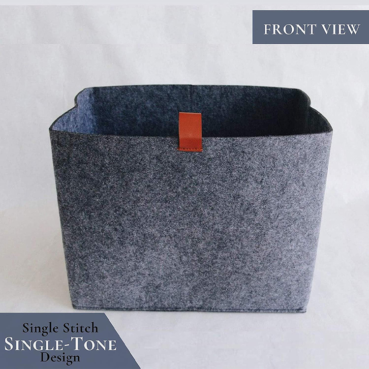 Foldable Felt Storage Basket Bin Organizer Laundry Hamper