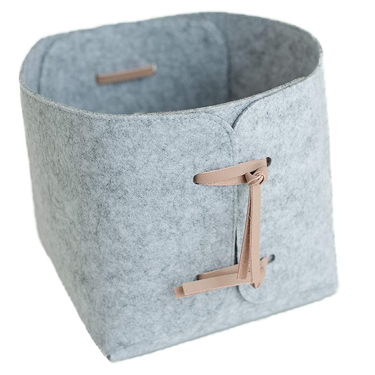 Foldable Felt Storage Basket Bin Organizer Laundry Hamper