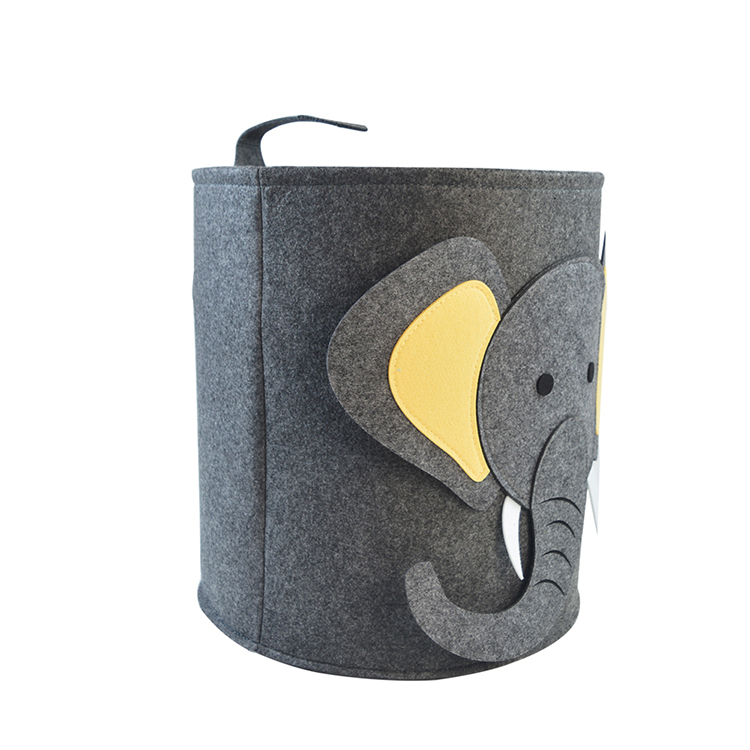 Kids Toys Clothes Elephant Felt Cartoon Animal Organizer Basket