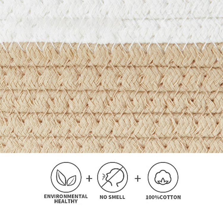 Natural Cotton Rope Baskets