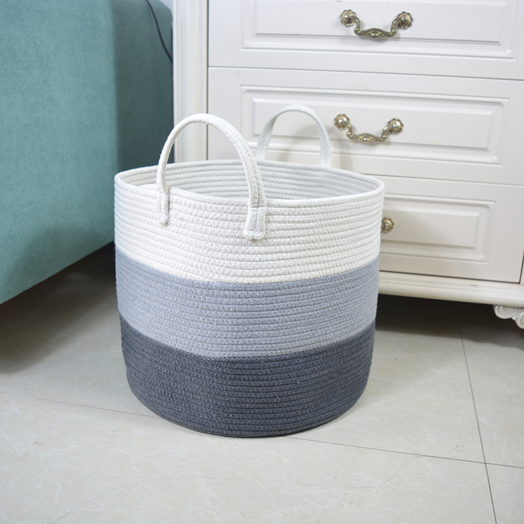 Custom Size Woven Blanket Basket