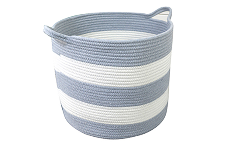 High Quality Round Large Natural Cotton Rope Woven Basket