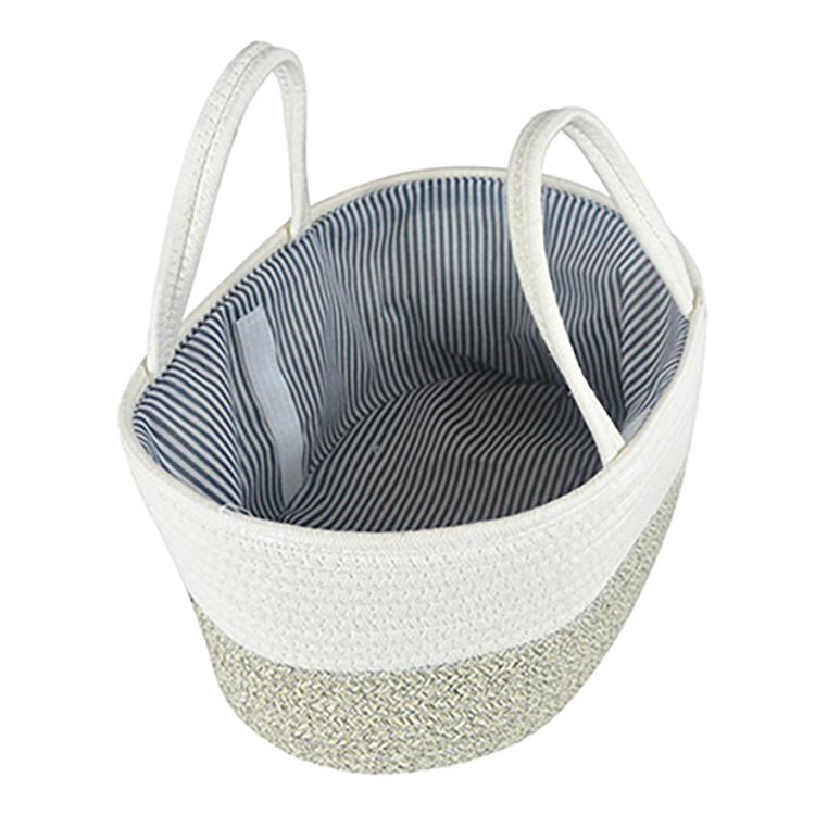 Factory Portable Baby Diaper Caddy Organizer Nursery Cotton Rope Storage Basket Bin