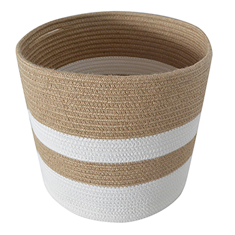 Modern Home Decor Woven Cotton Rope Plant Baskets