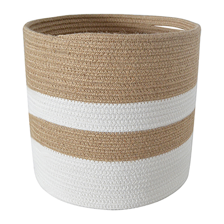 Modern Home Decor Woven Cotton Rope Plant Baskets