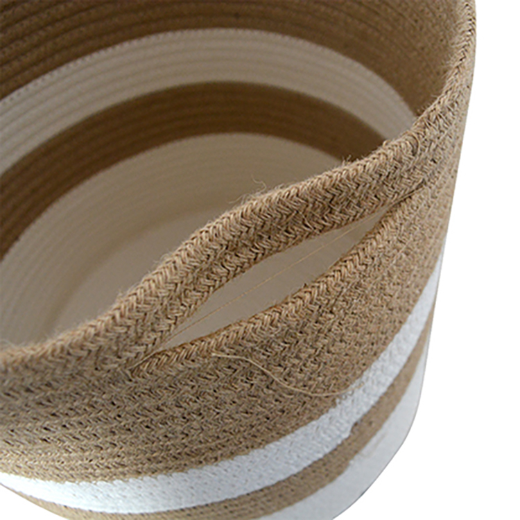 Modern Home Decor Woven Cotton Rope Plant Baskets