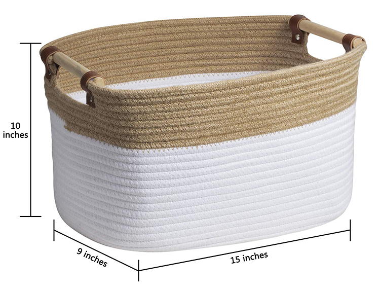 Factory Woven Cotton Rope Baskets