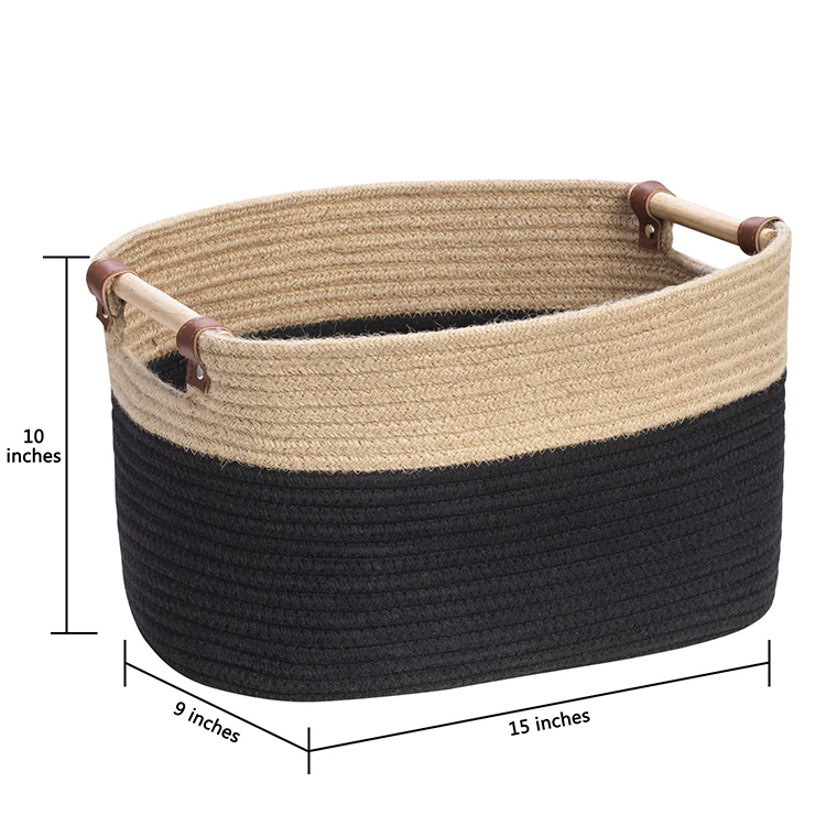 Factory Woven Cotton Rope Baskets