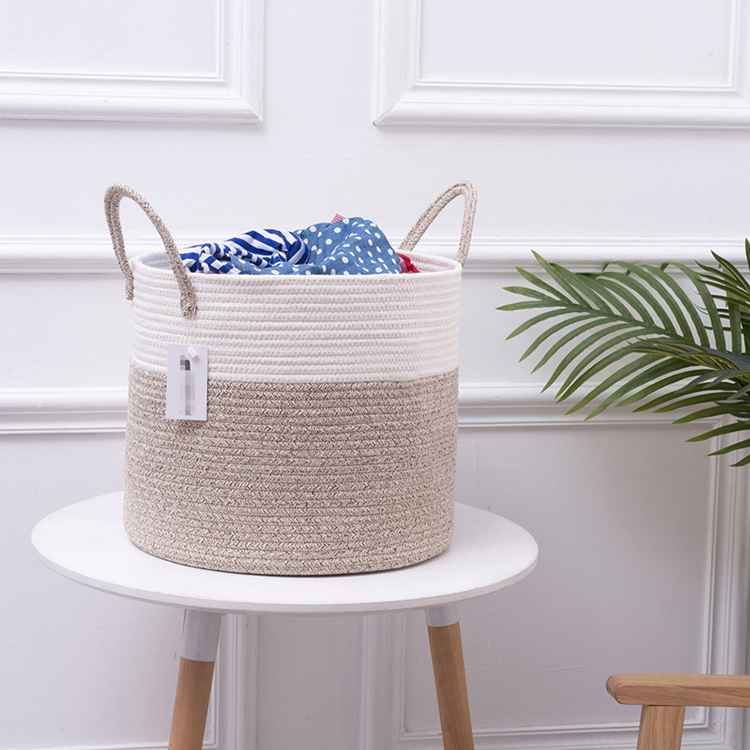 Woven Cotton Rope Basket