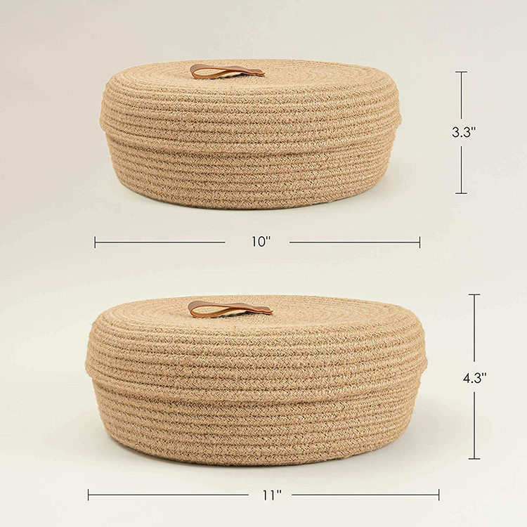 Coffee Table Natural Cotton Rope Basket