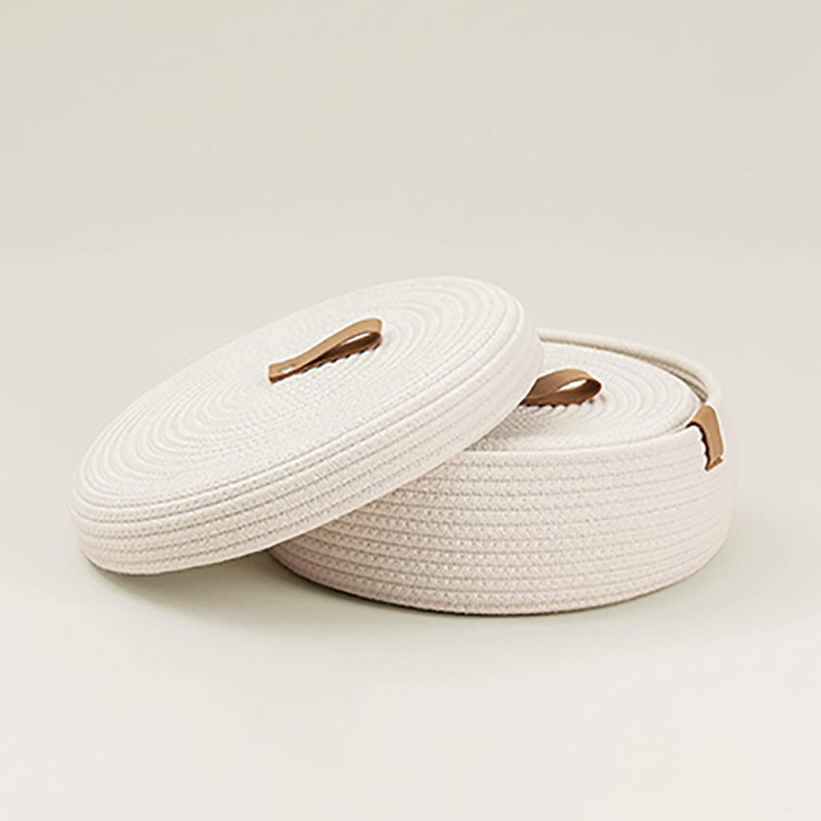 Coffee Table Natural Cotton Rope Basket