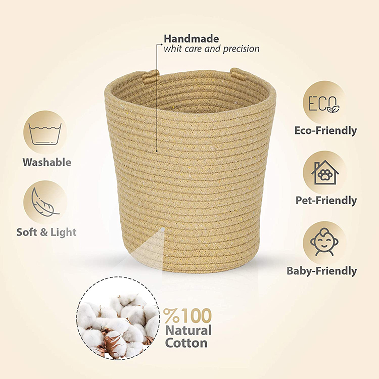 Cotton Rope Plant Flower Baskets