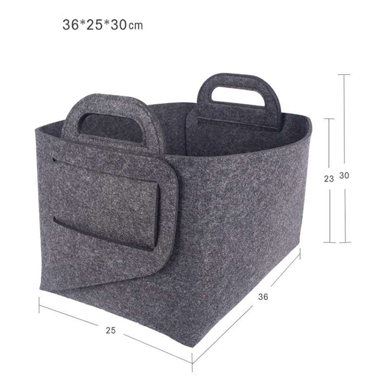 Foldable Felt Storage Basket Bin Organizer Laundry Hamper