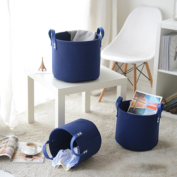 Foldable Felt Storage Basket Bin Organizer Laundry Hamper