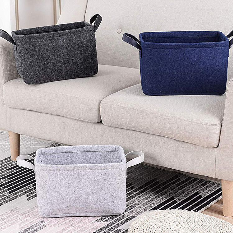 Foldable Rectangular Felt Storage Organizer