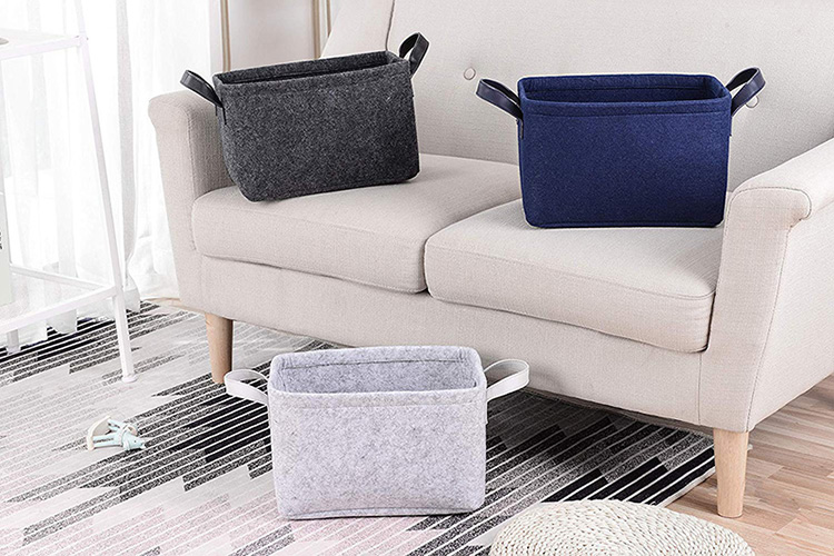 Foldable Rectangular Felt Storage Organizer