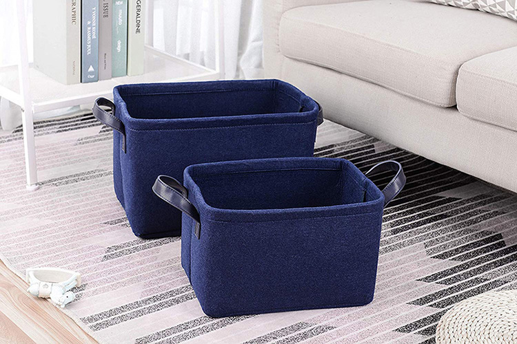 Foldable Rectangular Felt Storage Organizer