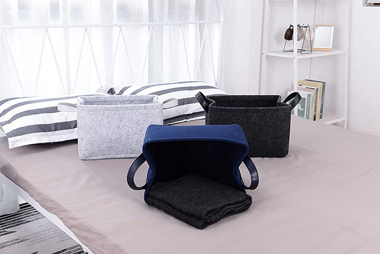 Foldable Rectangular Felt Storage Organizer