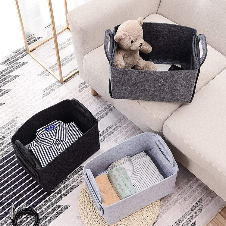 Felt Storage Basket Bin Organizer