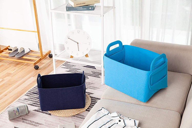 Felt Storage Basket Bin Organizer