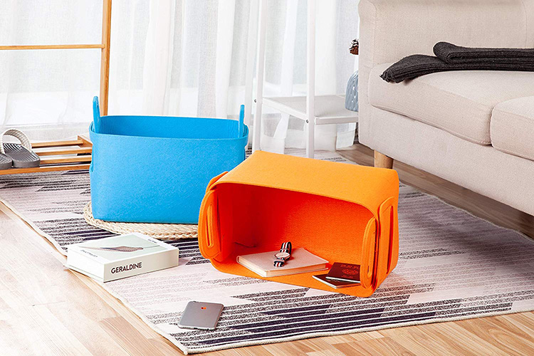 Felt Storage Basket Bin Organizer