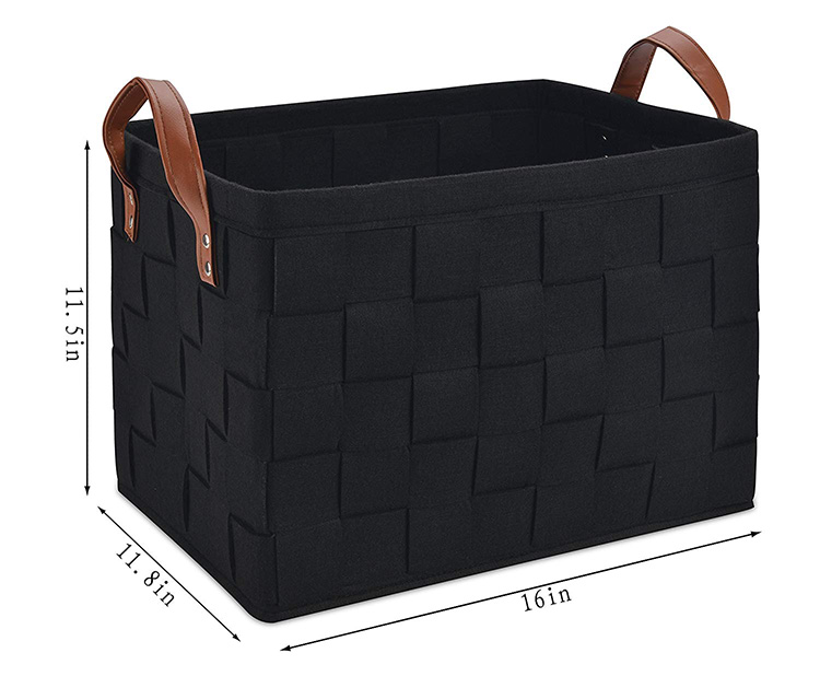 Foldable Felt Storage Basket Bin Organizer