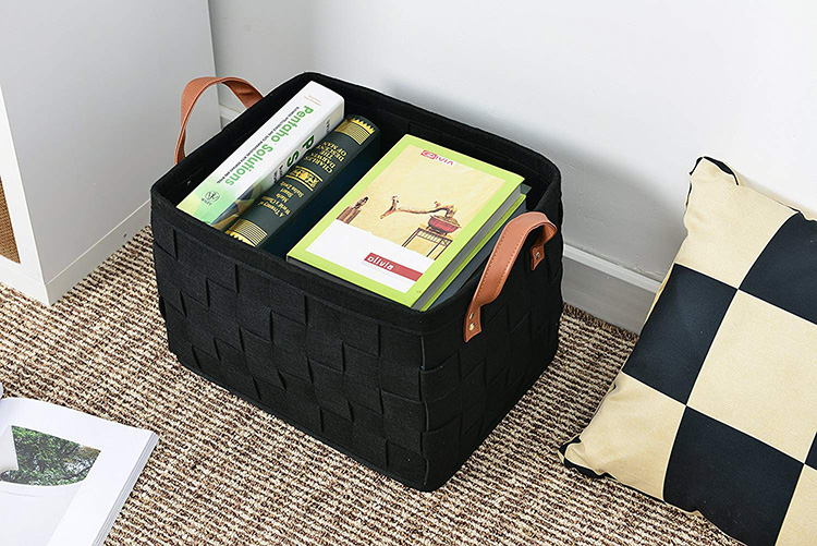 Foldable Felt Storage Basket Bin Organizer