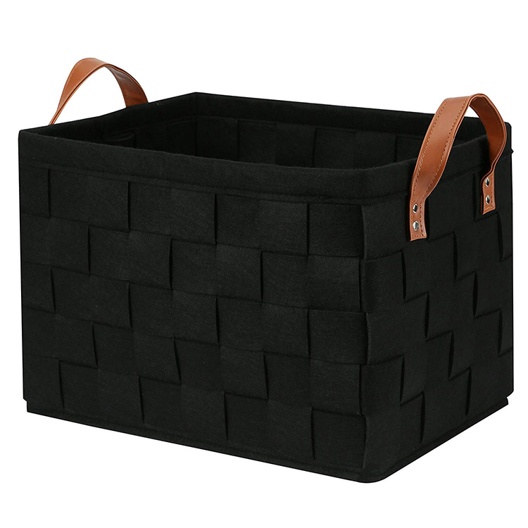 Foldable Felt Storage Basket Bin Organizer